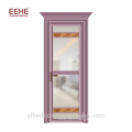 China Suppliers Beautiful Interior Frosted Glass Bathroom Pocket Aluminium Door